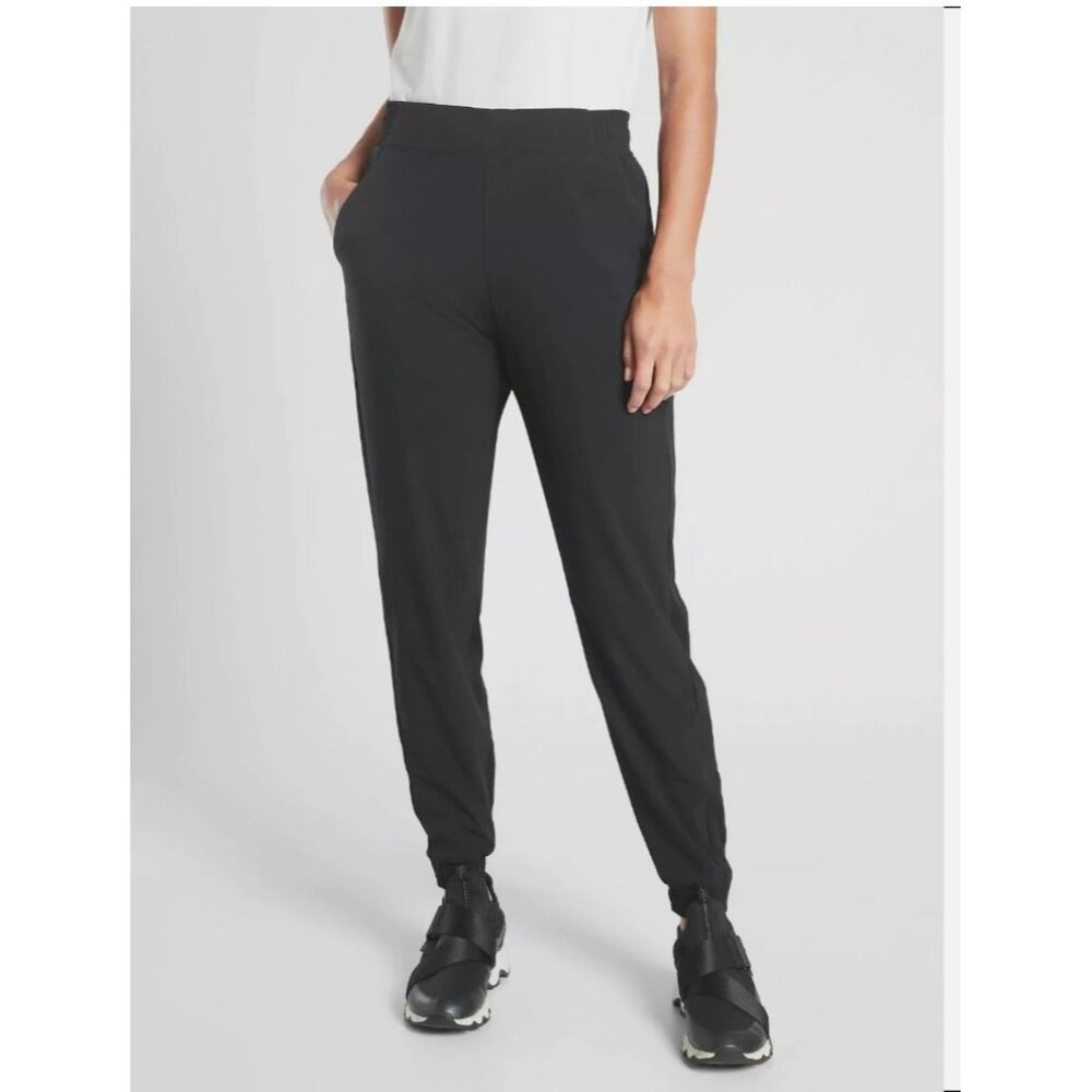 NWT Athleta Brooklyn Lined Jogger Black Women's 10 Petite MSRP$109 - Picture 3 of 15